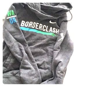 Gray Nike Hoodie Borderclash